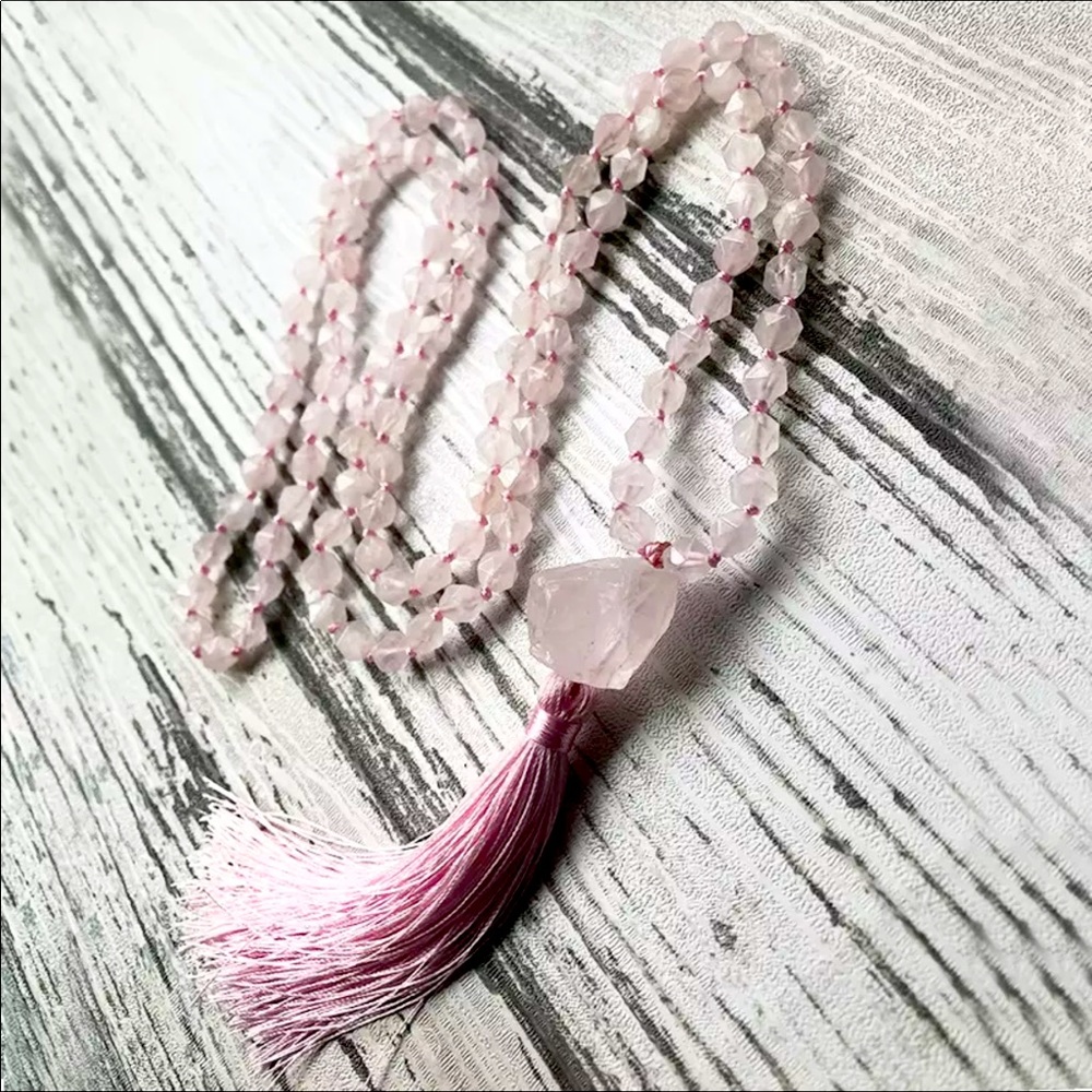 LOVE Rose quartz Mala